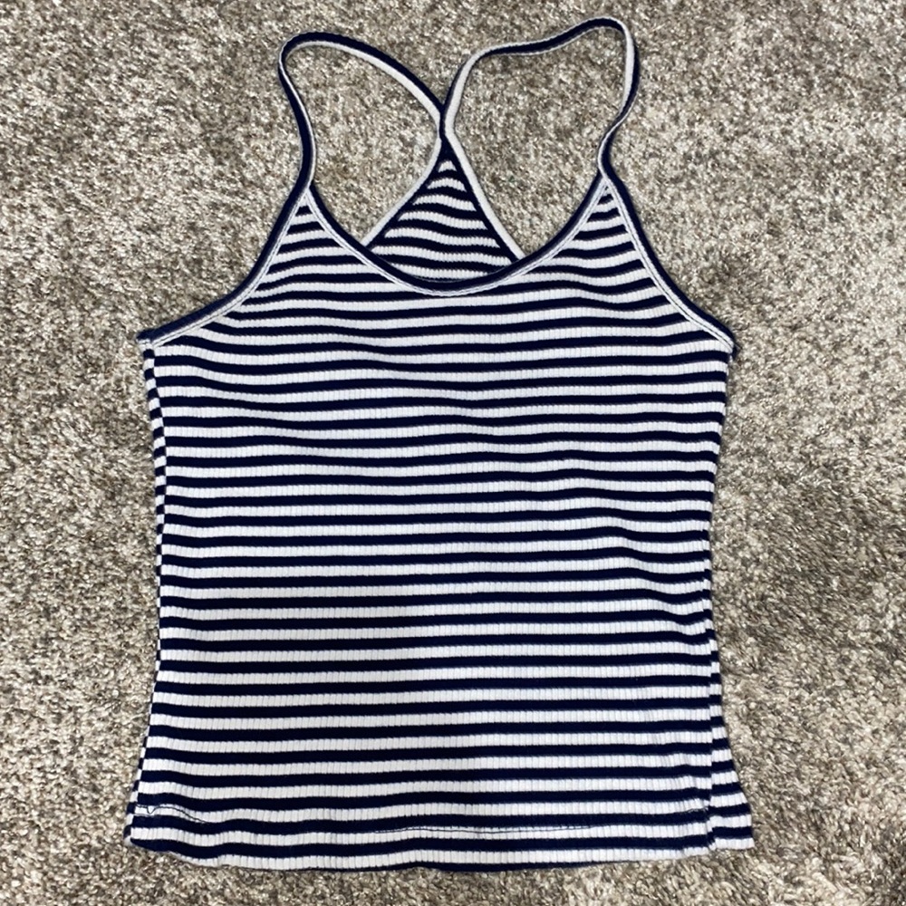 5 FOR $8 ❤️ Ambiance cropped striped tank top